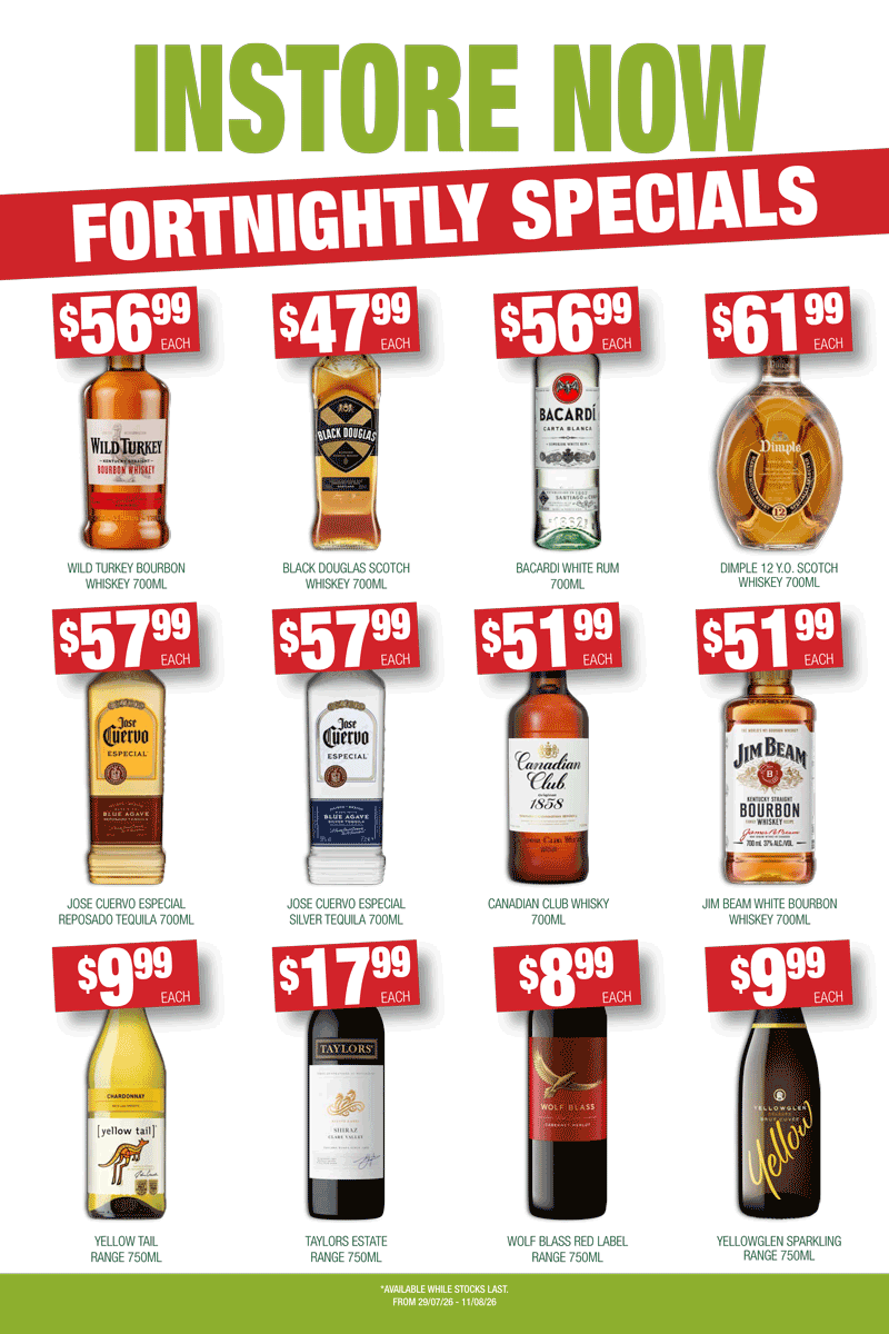 July Bottle Shop Specials Minto