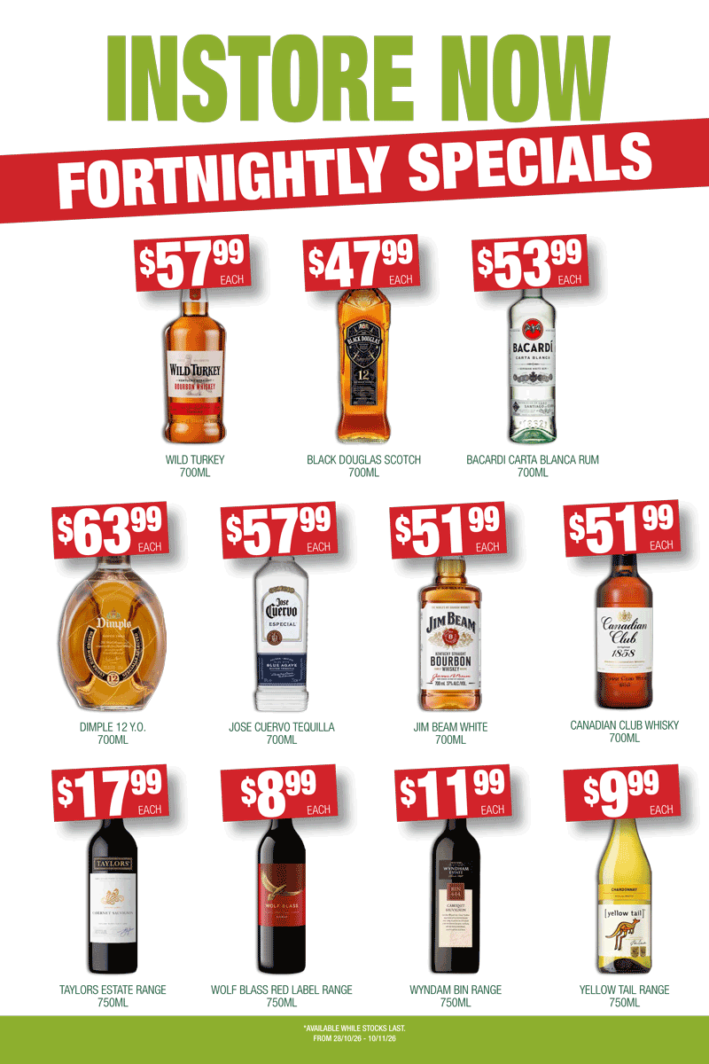 November Bottle Shop Specials Minto